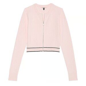 Victoria's Secret Luxe Pink Cable Knit Cardigan Sweater